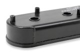 Holley Track Series Valve Covers 241-294 Covers, Series, Centerbolt, Chevrolet Logo, Cast Aluminum, Black Gloss, Baffled, Chevy, LS, 5.7L, 6.0L, 6.2L, 7.0L, Pair thumbnail 1