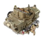 Holley 4150 Double Pumper Carburetors 0-4777CE Carburetors, Model 4150, Pumper, 650 cfm, 4-barrel, Square Bore, Mechanical Secondary, Electric Choke, Dual Inlet, Gold Dichromate, Each thumbnail 4