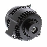 Holley Premium Alternators 197-303 Alternators, Premium, OE Style, Cast Aluminum, Black Anodized, 150 amps, 12V, Internal Regulator, Serpentine Pulley, Chevy, 4.8-7.0L, Each thumbnail 1