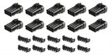 Holley Wiring Harness Connectors 570-300 Weatherproof Connectors, EFI, Wideband Connectors, Main Side, Metripack, 8-pin, Male, Black, with Pins, Seals, TPA, 10-piece, Set thumbnail 1
