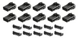 Holley Wiring Harness Connectors 570-300 Weatherproof Connectors, EFI, Wideband Connectors, Main Side, Metripack, 8-pin, Male, Black, with Pins, Seals, TPA, 10-piece, Set thumbnail 2