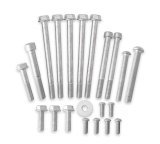 Holley Water Pump Manifold Hardware Kits 97-162 Fasteners, Holley, LT/LS Cooling Manifold, Replacement, Hardware, Steel, Cadmium Finish, GM, Gen III/IV, LS Engines, Kit thumbnail 1