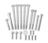 Holley Water Pump Manifold Hardware Kits 97-162 Fasteners, Holley, LT/LS Cooling Manifold, Replacement, Hardware, Steel, Cadmium Finish, GM, Gen III/IV, LS Engines, Kit thumbnail 2