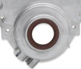 Holley Cast Aluminum Timing Covers 21-152 Covers, 1-Piece, Aluminum, Natural, Chevrolet, Small Block, With Crank Sensor, Each thumbnail 3