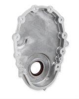 Holley Cast Aluminum Timing Covers 21-152 Covers, 1-Piece, Aluminum, Natural, Chevrolet, Small Block, With Crank Sensor, Each thumbnail 6