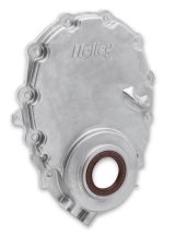 Holley Cast Aluminum Timing Covers 21-152 Covers, 1-Piece, Aluminum, Natural, Chevrolet, Small Block, With Crank Sensor, Each thumbnail 7