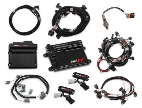 Holley HP EFI ECU and Harness Kits 550-625N Engine Management Systems, EFI, Harness, Up to 16-Injectors, 8-Coils, NTK O2 Sensor, Wideband, CANBUS, Ford, 4-valve, 5.0L, Kit