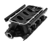 Holley 351W Ford Hi-Ram EFI Intake Manifolds 300-242BK Manifolds, Ford, EFI, Multi-port, 1,500-7,000 RPM Range, 105mm Bore, Standard Deck, Aluminum, Black, Ford, 5.8L, Windsor, Kit thumbnail 5