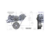Holley Mid-Mount Complete Accessory Systems 20-182 Drive Systems, LS Mid-mount, Serpentine, Alternator, Water Pump, Clockwise, Tensioner, SFI Damper, Natrual Finish, Chevy, 4.8-7.0L, Kit thumbnail 3
