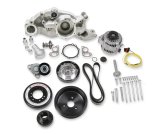 Holley Mid-Mount Complete Accessory Systems 20-182 Drive Systems, LS Mid-mount, Serpentine, Alternator, Water Pump, Clockwise, Tensioner, SFI Damper, Natrual Finish, Chevy, 4.8-7.0L, Kit thumbnail 6