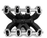 Holley EFI LS Single Plane Split-Design Race Intake Manifolds 300-255BK Manifolds, Fuel Injected, Race, Stock/OEM Deck, 2,500-7,000 RPM, Aluminum, Black Ceramic, Chevy, Small Block, Each thumbnail 7