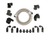 Holley EFI Fuel Rails 534-245 Rails, EFI, Billet Aluminum, Black Anodized, 3/4 in.-16, O-ring Inlet, Fittings, Hardware Included, Chevy, LS, 4.8-6.2L,Kit thumbnail 2