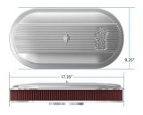 Holley Vintage Series Air Cleaner Assemblies 120-401 Cleaners, Series, 17 in. x 9 in., 5.125 in. Single Carburetor Neck, Finned Top, Cotton Gauze Filter, Cast Aluminum, Polished, Each thumbnail 2