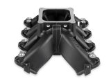 Holley EFI LS Single Plane Split-Design Race Intake Manifolds 300-294BK Manifolds, Split Design EFI, Plane, Aluminum, Black, 4500 Dominator, Chevrolet, LS1, LS2, LS6, Kit thumbnail 3