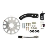 Holley EFI Crank Trigger Kits 556-170 Triggers, EFI, 8 in. Diameter, Aluminum, Silver, Adjustable Bracket, Black, 3-wire Pickup, M12 x 1.0mm Thread, Chevy, 6.5-7.4L, Kit thumbnail 5