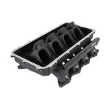 Holley EFI Coyote Hi-Ram Intake Manifold Bases 300-920BK Manifolds, EFI, Hi-Ram, Base Only, Throttle Body Injected, Standard Deck, Aluminum, Black Finish, Ford, 5.0L, Modular, Each thumbnail 3