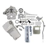 Holley Ford 7.3L Godzilla High-Mount Accessory Drive Base Kits 20-320 Systems, Kit, Oiling System, Serpentine, Natural Finish, Godzilla, Kit thumbnail 1
