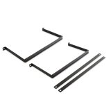 Holley Fuel Cell Mounting Straps 19-221 Mounts, Steel Straps, 1/8 in. Thick, Black, E-coated, Rubber Isolator Strips, Hardware included, for 10 Gallon Cell, Kit thumbnail 1