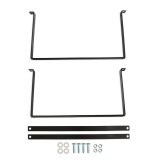 Holley Fuel Cell Mounting Straps 19-221 Mounts, Steel Straps, 1/8 in. Thick, Black, E-coated, Rubber Isolator Strips, Hardware included, for 10 Gallon Cell, Kit thumbnail 2