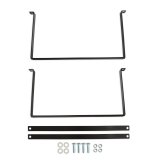Holley Fuel Cell Mounting Straps 19-221 Mounts, Steel Straps, 1/8 in. Thick, Black, E-coated, Rubber Isolator Strips, Hardware included, for 10 Gallon Cell, Kit thumbnail 7