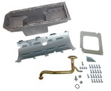 Holley Gen III Hemi Retrofit Oil Pans 302-64 Pan, Pan, Engine Swap, Center Sump, 6 qt. Capacity, Includes Pickup, Cast Aluminum, Natural, Mopar, 6.2 L Hellcat, Kit thumbnail 1
