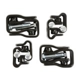 Holley Replacement LS Series Fuel Rail Brackets 534-262 Fasteners, Lo-Ram Manifold, Series, Aluminum Brackets, Black, Kit thumbnail 1