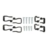 Holley Replacement LS Series Fuel Rail Brackets 534-262 Fasteners, Lo-Ram Manifold, Series, Aluminum Brackets, Black, Kit thumbnail 2