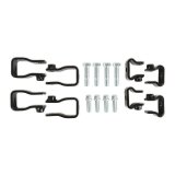 Holley Replacement LS Series Fuel Rail Brackets 534-262 Fasteners, Lo-Ram Manifold, Series, Aluminum Brackets, Black, Kit thumbnail 5