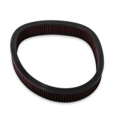 Holley RetroFilter Drive-By-Wire Air Cleaners 120-501 Cleaners, Retrofilter, Drive-By-Wire, 16 in. Round, Aluminum, Black, Cotton Gauze Filter, Red, GM LS 4-Bolt 92mm Throttle Body, Kit thumbnail 1