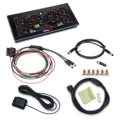 Holley EFI 12.3 in. Pro Dash Touch Screens 553-111X Fuel Injection System Components, EFI, Dash, Screen, Black Case, Wire Harness, Multiple Inputs, Built-in GPS, Odometer, Kit thumbnail 2