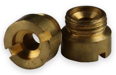 Holley Alcohol Jets 122-132 Carburetor Jets, Standard Main, Alcohol, Number 132, Jet Size 0.1320 in., Brass, 5/16 in.-32 Thread, Pair