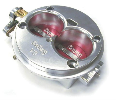 Holley High-Flow EFI Throttle Bodies 112-557 Bodies, EFI, Multi-port Injection, Cable Actuation, Dual Venturi, 52mm Diameter, Billet Aluminum, Clearcoat, Dodge, Jeep, Each
