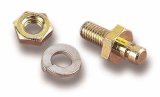 Holley Carburetor Throttle Lever Studs 20-37 Studs, Replacement, Steel, Zinc Finish, 1/4 in.-28 UNF Thread, 7/32 in. Diameter Stud, Hardware included, Universal, Each thumbnail 2