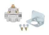 Holley Carburetor Bypass Style Fuel Pressure Regulators 12-803BP Regulators, Style, 4.5-9 psi, Return Style, Inline, 3/8 in. NPT Ports, Female Thread, Aluminum, Natural, with Bracket, Each thumbnail 3