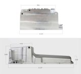 Holley Retrofit Engine Oil Pans for GM LS Engines 302-1 Pan, Swap, Aluminum, Natural, 4.250 in. Stroke, 5.5 Quarts, Chevy, 4.8, 5.3, 6.0L, Each thumbnail 1