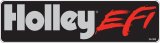 Holley Decals 36-395 Decals, EFI Logo, Contingency Decal, 36 SQ in., Vinyl, Adhesive, Black Background, Silver and Red Letters, Each thumbnail 1