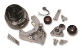 Holley LS Engine Swap Accessory Drive Systems 20-140 Systems, Swap, Serpentine, Black Air Conditioning Pulley, Compressor, Tensioner, Chevrolet, Small Block LS, Kit thumbnail 1