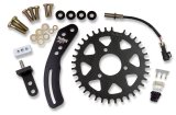 Holley EFI Crank Trigger Kits 556-113 Triggers, EFI, Billet Steel, 8 in. Diameter, 1/4 in. Thick, 36-1 Tooth, Black Finish, with Bracket, 3-wire Pickup, Chevy, 6.6-7.4L, Kit thumbnail 1