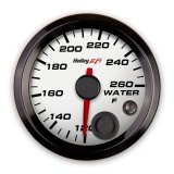 Holley EFI Analog Display Gauges 553-128W Gauges, EFI, Coolant Temp, 120-260 psi, Analog, Electric Sending Unit, 2 1/16 in. Diameter, Full Sweep, Lighted, White Face, Red Needle, Each thumbnail 4