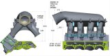 Holley EFI LT1 Gen V Hi-Ram Intake Manifolds 300-236 Manifolds, LT1, V, Hi-Ram, Multi-port, Base Only, 3,500-8,000 RPM Range, Standard Deck, Aluminum, Satin Finish, Chevy, 6.2L, Each thumbnail 2