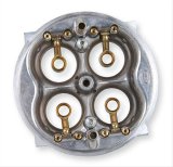 Holley Carburetor Main Bodies 134-312 Components, Body, Ultra XP, Replacement, 650 cfm, Aluminum, Shiny Finish, Down-Leg Boost, Discharge Nozzle, Brass Air Bleeds, Each thumbnail 1