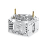 Holley Carburetor Main Bodies 134-313 Components, Body, Ultra XP, Replacement, 750 cfm, Aluminum, Shiny Finish, Down-Leg Boost, Discharge Nozzle, Brass Air Bleeds, Each thumbnail 3