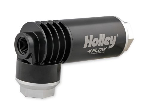 Holley EFI Filter Regulators 12-889 Fuel Filters, Die-cast Aluminum, Pressure Regulator, Inline, Return, 59.5 psi, 10 Micron, Fuel Injection, 175 GPH, -8 AN Ports, Each