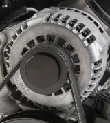 Holley Alternator Pulley Covers 97-187 Nose Cones, Holley, Cover, Aluminum, Black Finish, fits Premium Alternators Only, 97-302, 97-303, 97-304, Each thumbnail 1