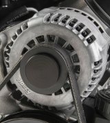 Holley Alternator Pulley Covers 97-187 Nose Cones, Holley, Cover, Aluminum, Black Finish, fits Premium Alternators Only, 97-302, 97-303, 97-304, Each thumbnail 3