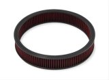 Holley Replacement Air Filter Elements 220-30 Elements, Reusable, Round, Cotton Gauze, Red, 16 in. Diameter, 3 in. Tall, Each thumbnail 2