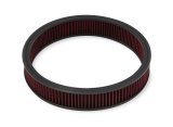 Holley Replacement Air Filter Elements 220-30 Elements, Reusable, Round, Cotton Gauze, Red, 16 in. Diameter, 3 in. Tall, Each thumbnail 4
