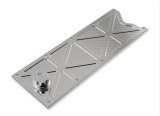 Holley LS Valley Covers 241-367 Lifter Plates, Valley, Billet Aluminum, Trussed with Oil Fill, Natural Finish, 10-Bolt Pattern, Chevy, LS, 5.7L, Each thumbnail 4