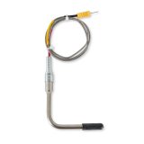 Holley EGT Probes 554-177 Data Acquisition Components, EFI, Probe, 90 Degree, Open End Tip, 27.5 in Harness, 1/4 in. Probe, Stainless Wire Cover, Each thumbnail 2