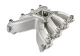 Holley EFI LS Single Plane Mid-Rise Intake Manifolds 300-269 Manifolds, EFI, LS, Plane, Mid-Rise, Rectangular Port Head, Raised, 2,500-7,000 RPM Range, Aluminum, Satin Finish, Chevy, LS, 7.0L, Each thumbnail 1